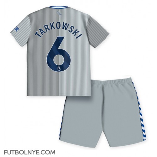 Camiseta Everton James Tarkowski #6 Tercera Equipación para niños 2023-24 manga corta (+ pantalones cortos)